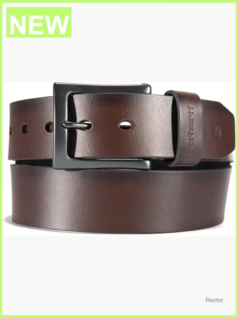 Men's Full Grain Leather Box Buckle Belt 1.5